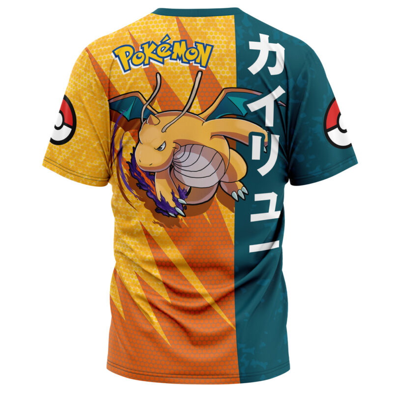 Dragonite Attack Pokemon T-Shirt - Image 2