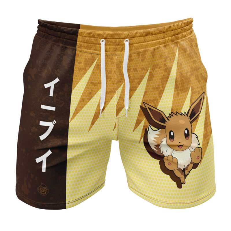 Eevee Classic Pokemon Gym Shorts