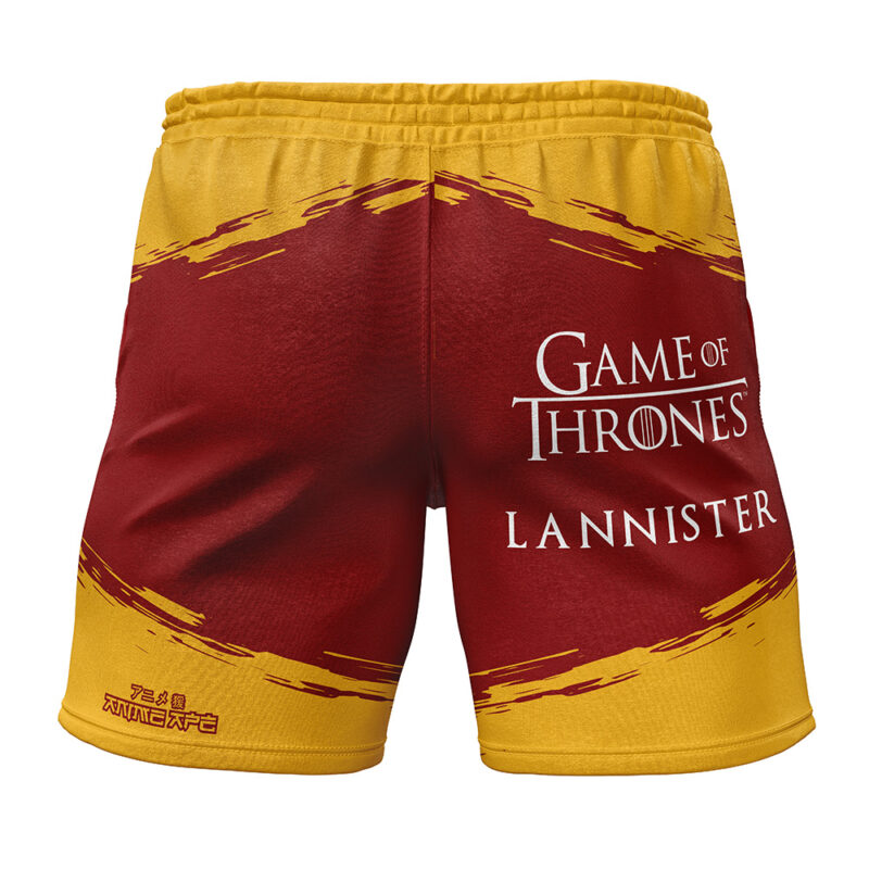 House Lannister Game of Thrones Gym Shorts - Image 2