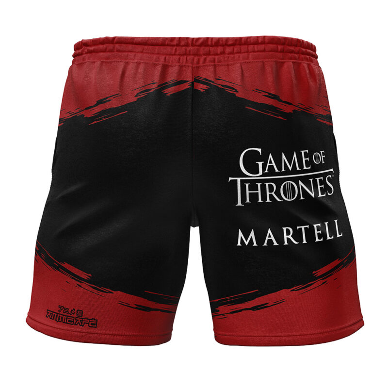 House Martell Game of Thrones Gym Shorts - Image 2