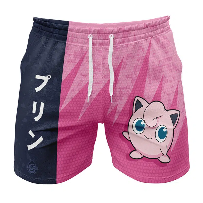 Jigglypuff Classic Pokemon Gym Shorts
