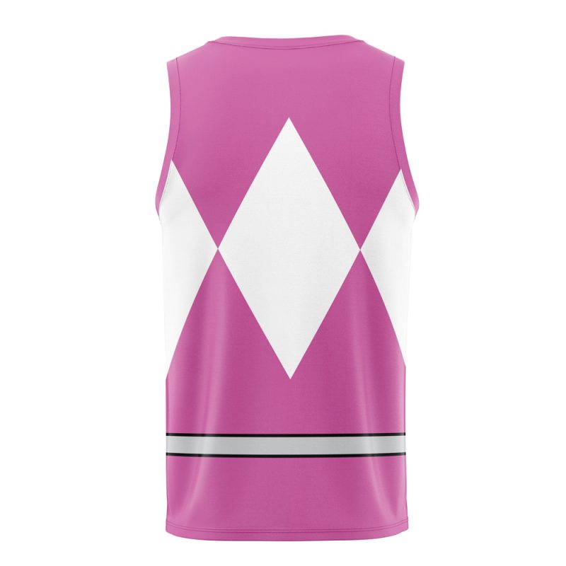 Pink Ranger Mighty Morphin Power Rangers Basketball Jersey - Image 2