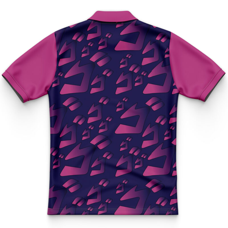 Menacing Aura Jojo's Bizarre Adventure Polo Shirt - Image 2