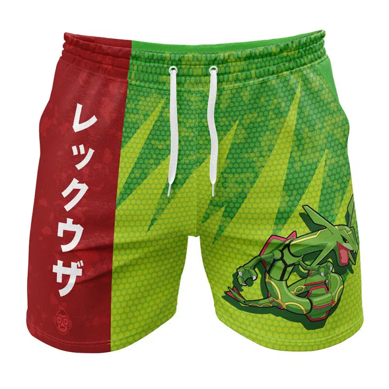Rayquaza Classic Pokemon Gym Shorts