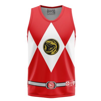 Red Ranger Mighty Morphin Power Rangers Basketball Jersey