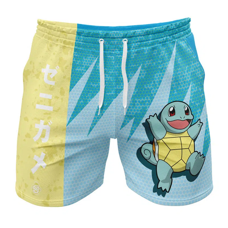 Squirtle Classic Pokemon Gym Shorts