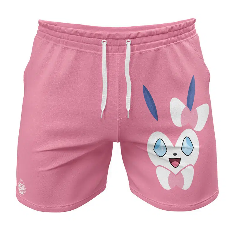 Sylveon Face Pokemon Gym Shorts