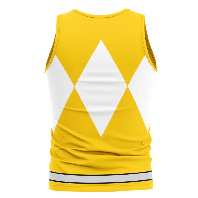 Yellow Ranger Mighty Morphin Power Rangers Tank Top - Image 2