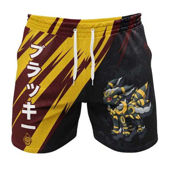 Umbreon Attack Pokemon Gym Shorts