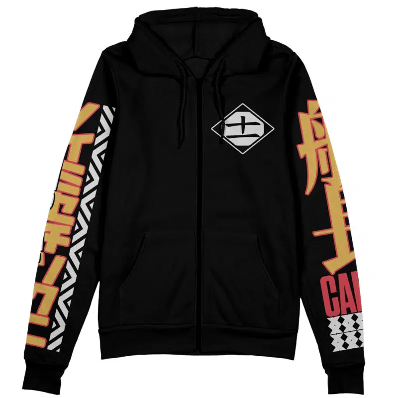 Zaraki Kenpachi TYBWA V3 Bleach Streetwear Zip Hoodie Jacket - Image 2