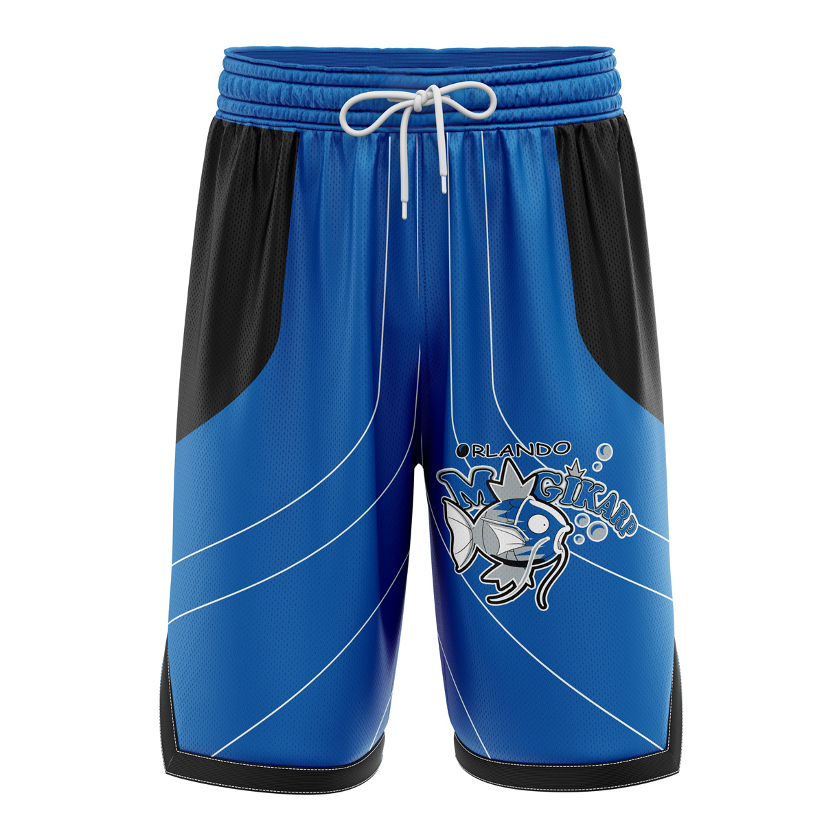 Orlando Magikarp Pokemon Basketball Shorts - Anime Ape