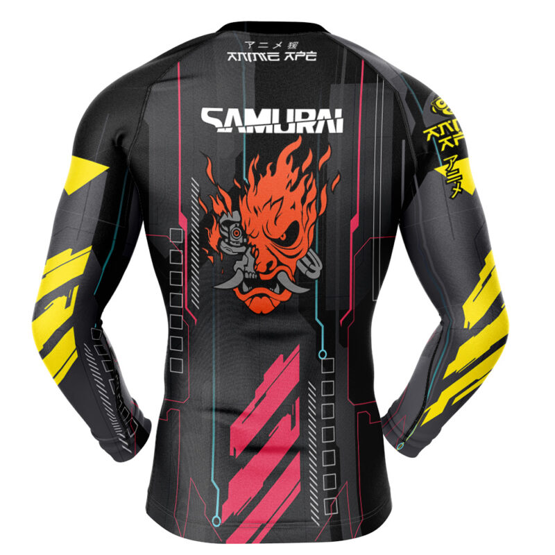 Cyberpunk 2077 Long Sleeve Rash Guard Compression Shirt - Image 2