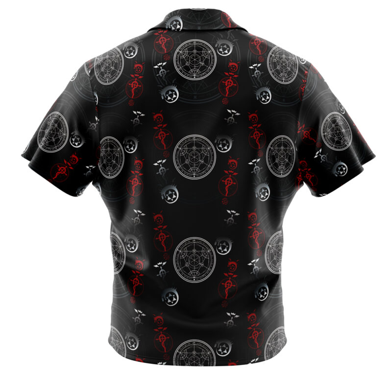 Edward Elric V1 Fullmetal Alchemist Button Up Hawaiian Shirt - Image 2