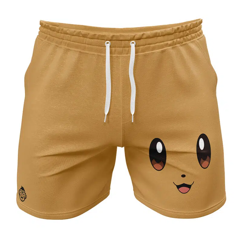 Eevee Face Pokemon Gym Shorts