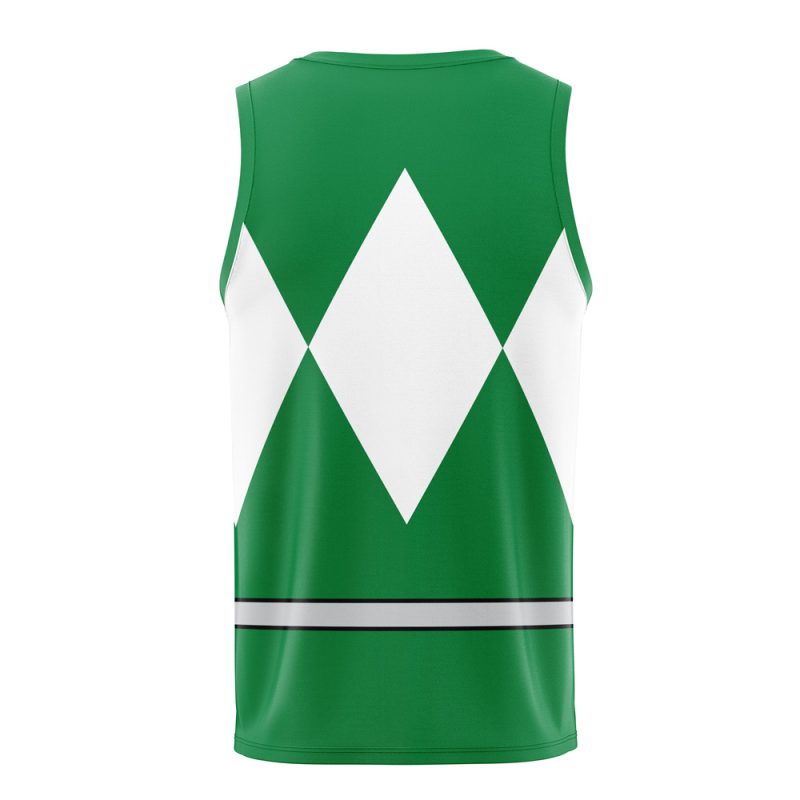 Green Ranger Mighty Morphin Power Rangers Basketball Jersey - Image 2