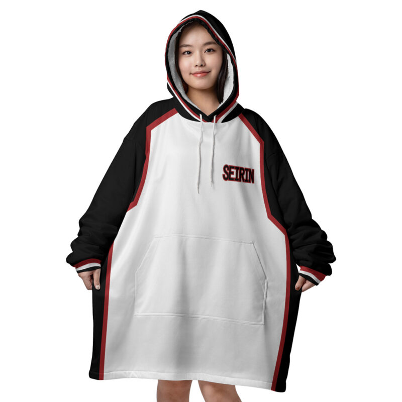 Koganei Seirin High Kuroko no Basket Snug Oversized Blanket Hoodie - Image 4