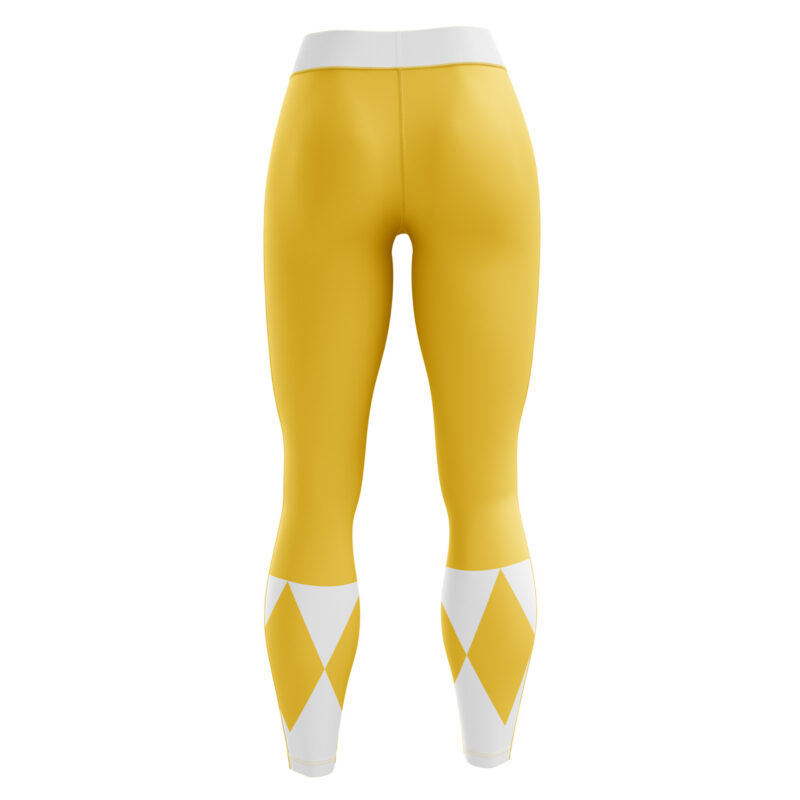 Yellow Ranger Mighty Morphin Power Rangers  Leggings  - Image 3