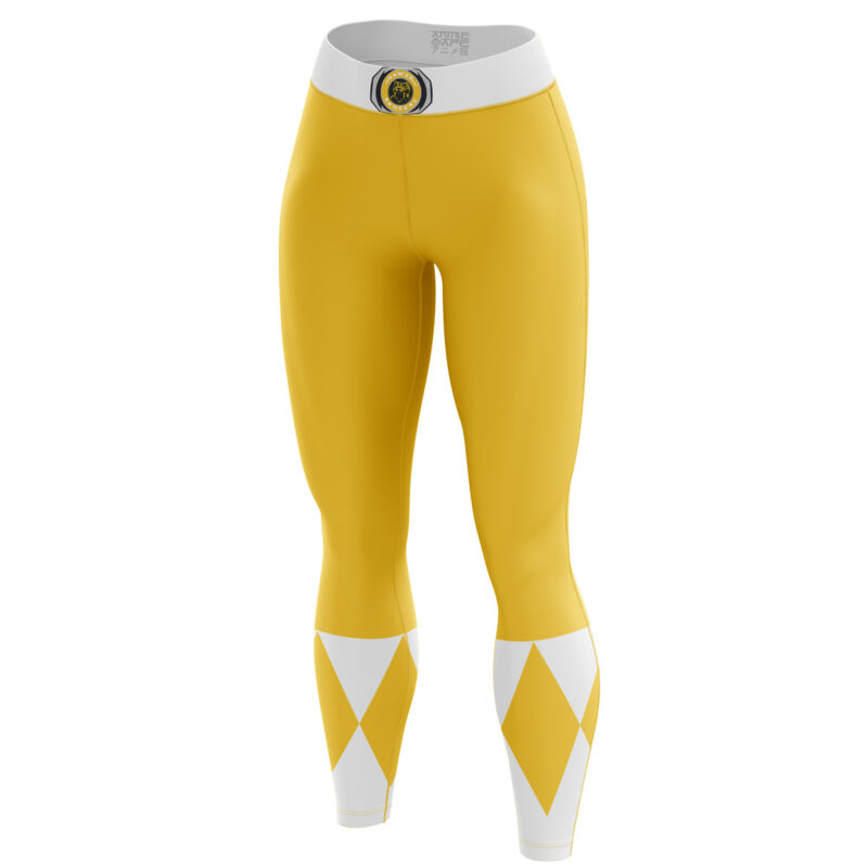 Yellow Ranger Mighty Morphin Power Rangers  Leggings  - Image 2