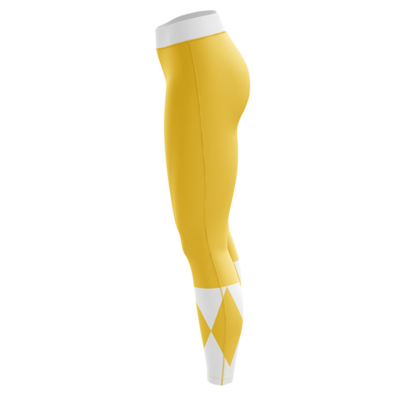 Yellow Ranger Mighty Morphin Power Rangers  Leggings  - Image 4