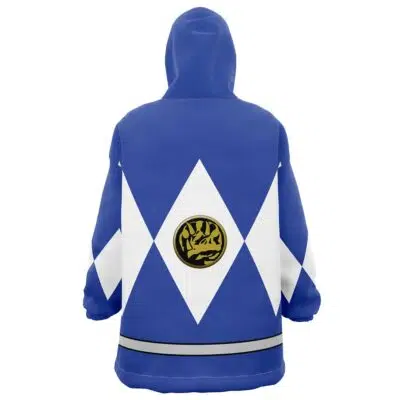 Blue Ranger Mighty Morphin Power Rangers Snug Oversized Blanket Hoodie