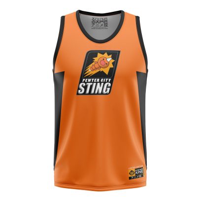 Pewter City Sting Weedle Pokemon Basketball Jersey