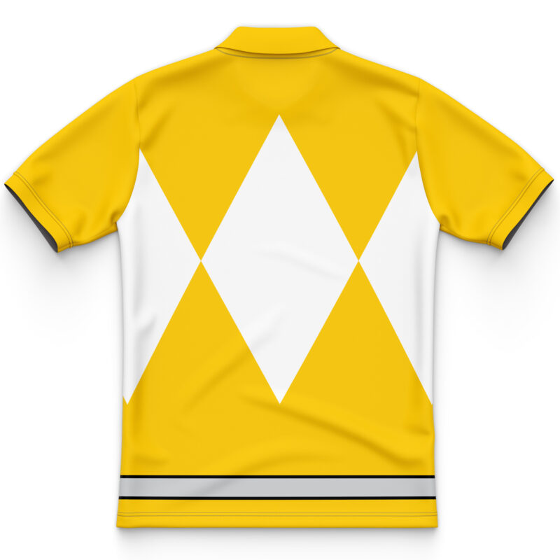Yellow Ranger Mighty Morphin Power Rangers Polo Shirt - Image 2