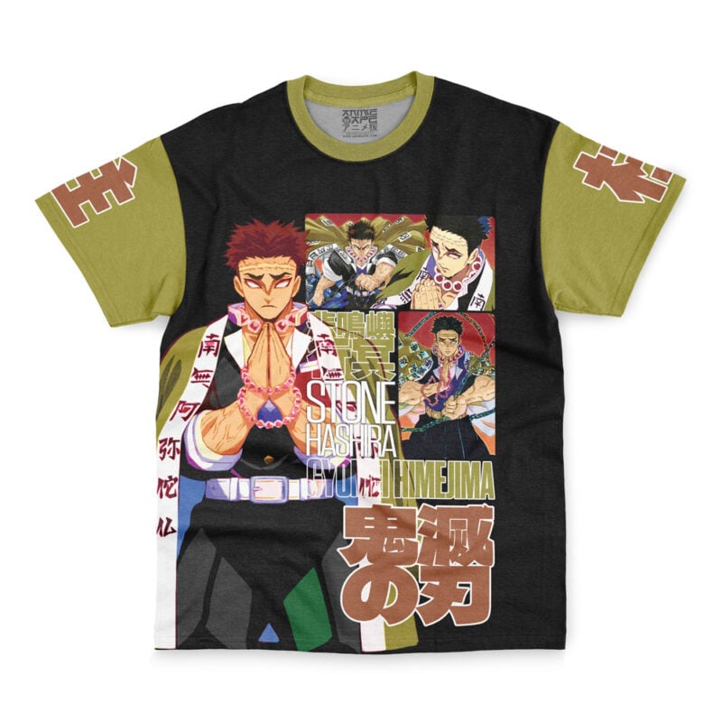 Gyomei Himejima V2 Demon Slayer Streetwear T-Shirt - Image 2