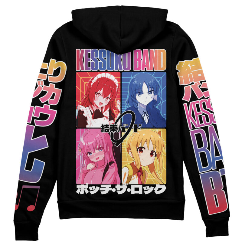 Kessoku Band Bocchi the Rock Streetwear Zip Hoodie Jacket