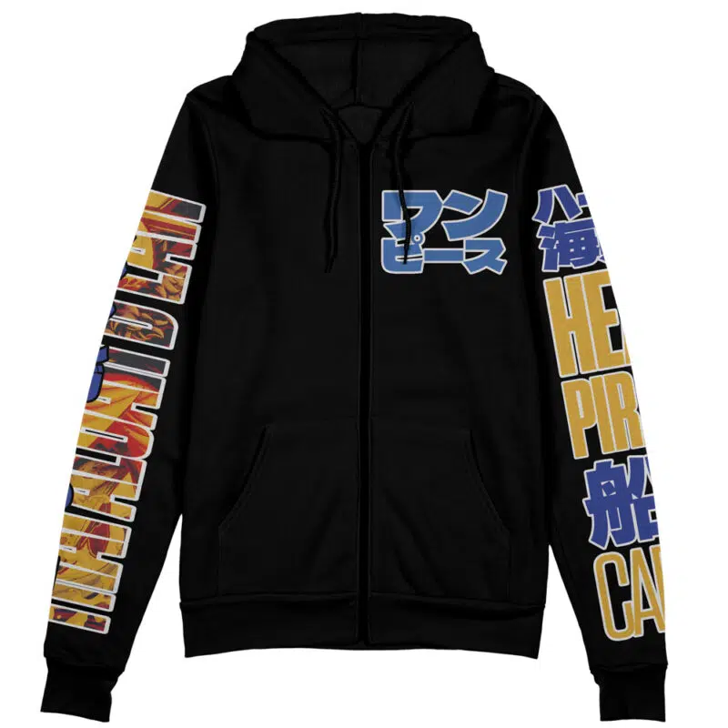 Trafalgar D. Law V3 One Piece Streetwear Zip Hoodie Jacket - Image 2