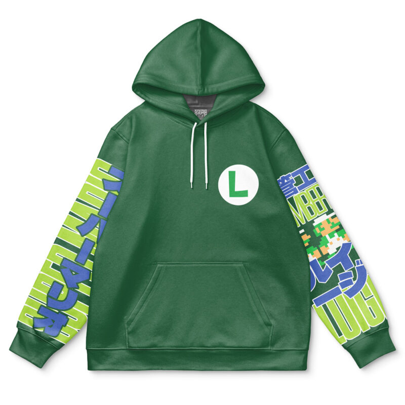 Luigi Mario Bros Streetwear Hoodie - Image 2