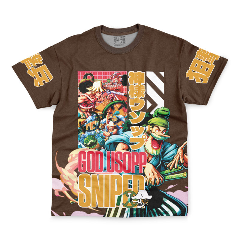 Usopp V2 One Piece Streetwear T-Shirt - Image 2