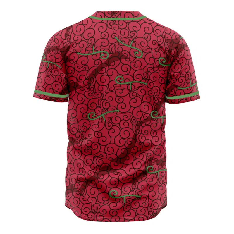 Ope Ope No Mi Devil Fruit One Piece Baseball Jersey - Image 2