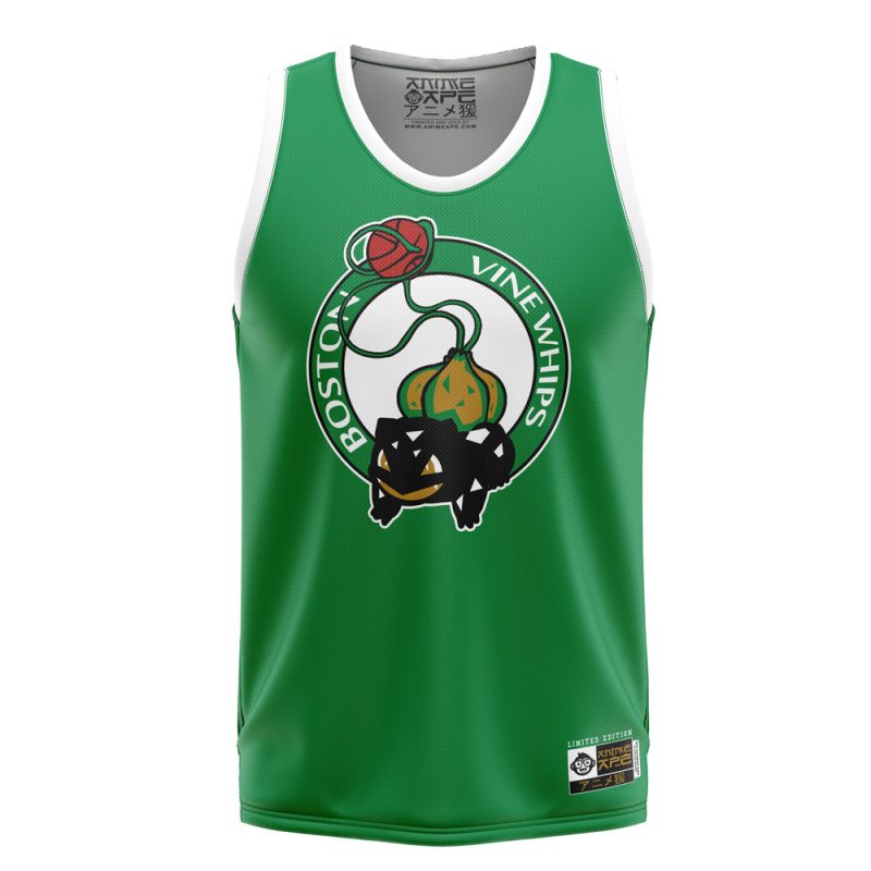 Boston Vine Whips Bulbasaur Pokemon Basketball Jersey
