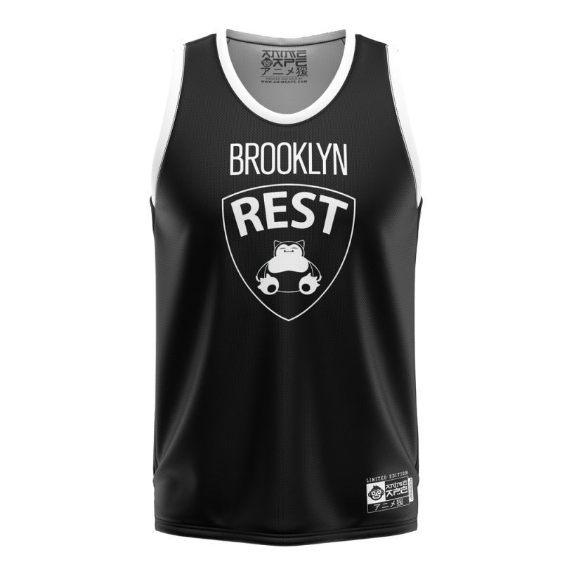Brooklyn Rest Snorlax Pokemon Basketball Jersey