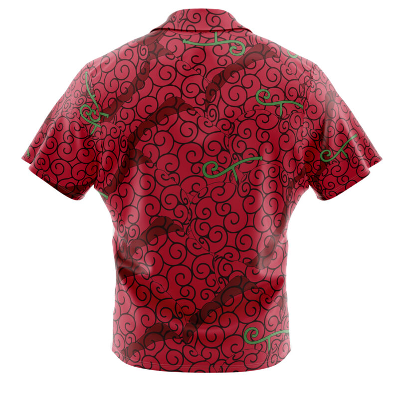 Ope Ope No Mi Luffy Devil Fruit One Piece Button Up Hawaiian Shirt - Image 2