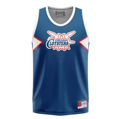Cerulean Cloysters Pokemon Basketball Jersey