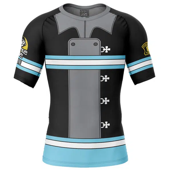 Company 8 Fire Force Short Sleeve Rash Guard Compression Shirt