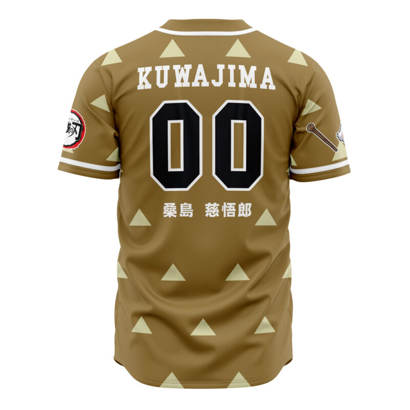 Hashira Jigoro Kuwajima Demon Slayer Baseball Jersey - Image 3