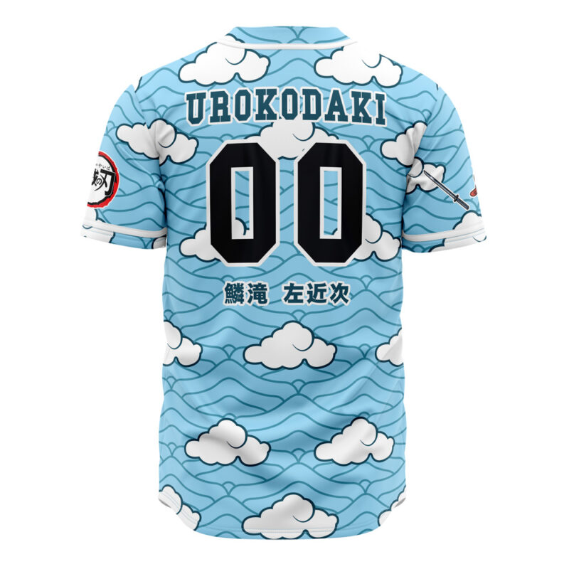 Hashira Sakonji Urokodaki Demon Slayer Baseball Jersey - Image 3