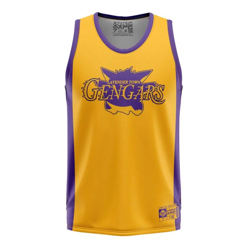 Lavender Town Gengars v2 Pokemon Basketball Jersey