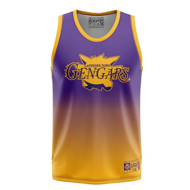 Lavander Town Gengars v3 Pokemon Basketball Jersey