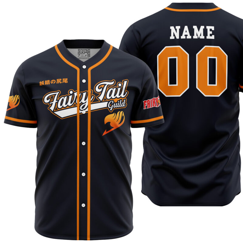 Personalized Fairy Tail Guild Fairy Tail Baseball Jersey