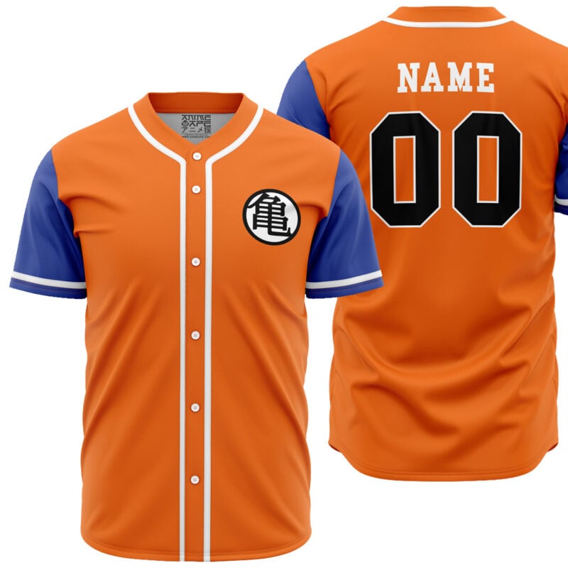 Personalized Goku Kame Kai Dragon Ball Z Baseball Jersey
