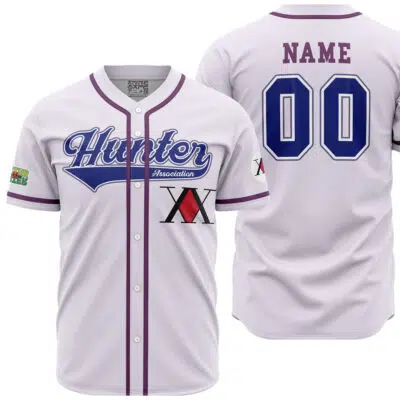 Personalized Hunter Association Killua Hunter X Hunter Baseball Jersey