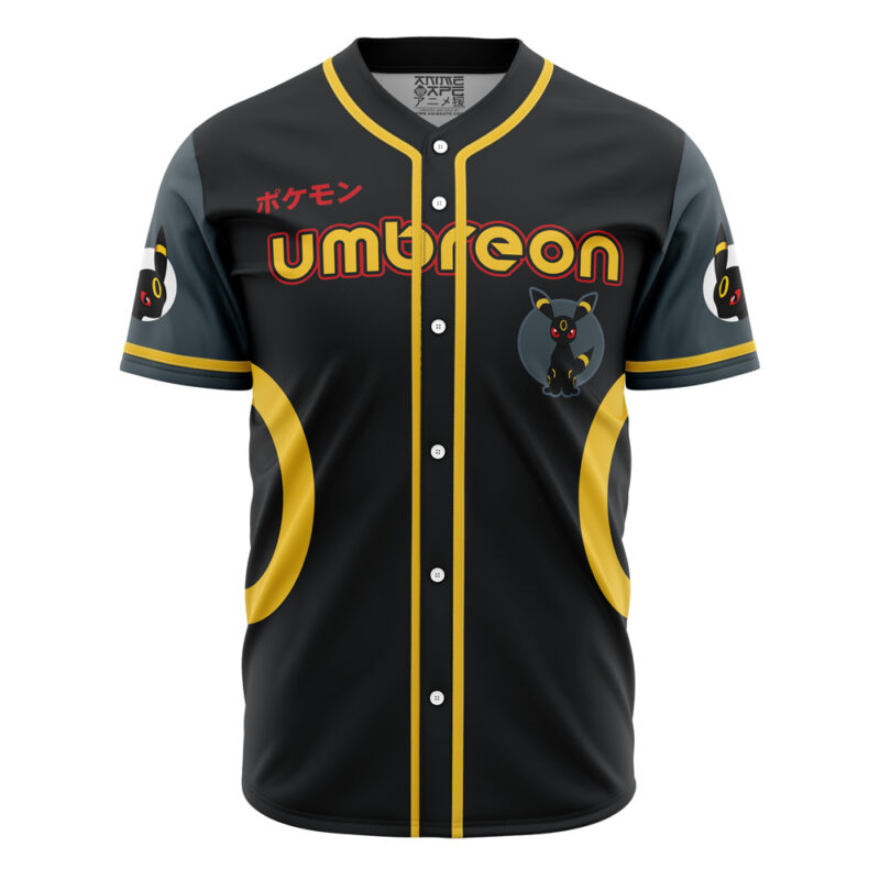 Personalized Umbreon Eeveelution Pokemon Baseball Jersey - Image 2