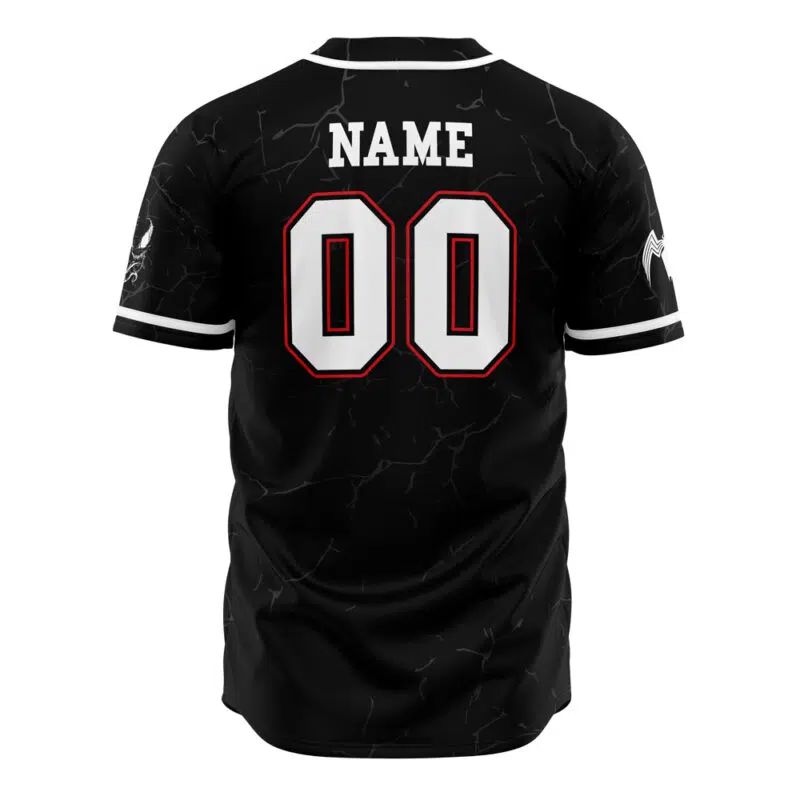 Personalized Venom Marvel Baseball Jersey - Image 3