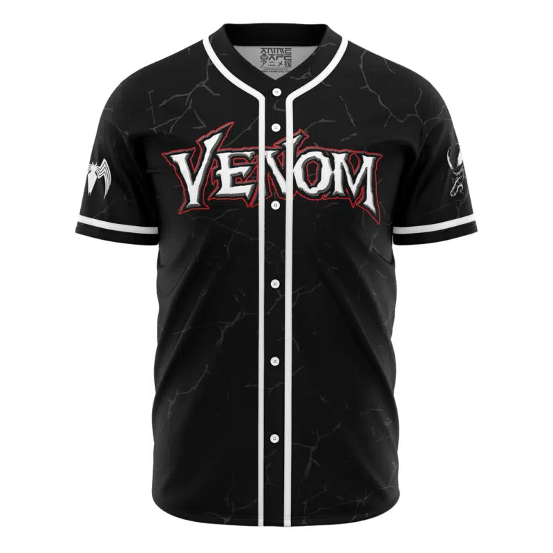 Personalized Venom Marvel Baseball Jersey - Image 2