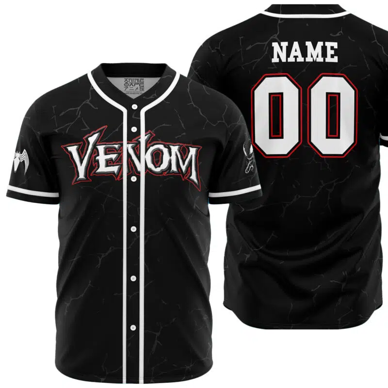 Personalized Venom Marvel Baseball Jersey