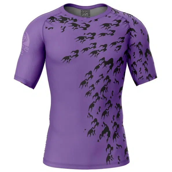 Curse Mark Shippuden Short Sleeve Rash Guard Compression Shirt