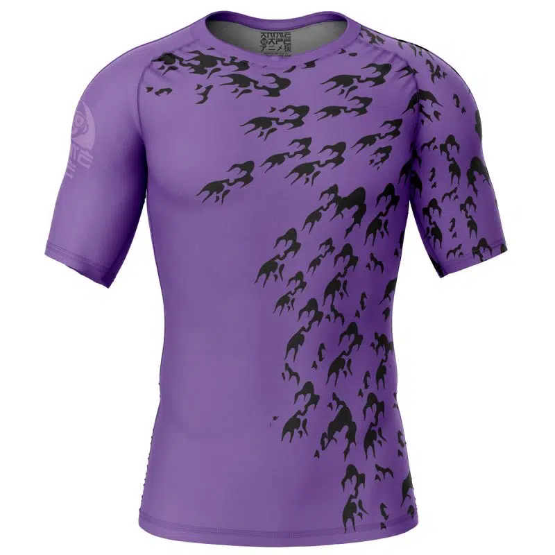 Curse Mark Shippuden Short Sleeve Rash Guard Compression Shirt
